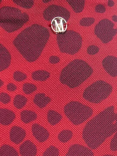 Marc Aurel Patterned Long-sleeved Top In Red