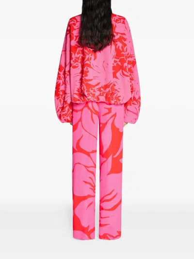 Dries Van Noten 플로럴 테일러드 팬츠 In Multi