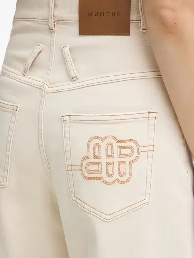 Munthe 로쉬 와이드 진 In Brown