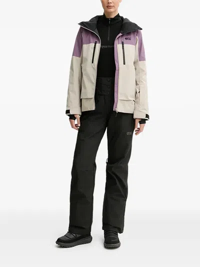 拼色连帽滑雪服