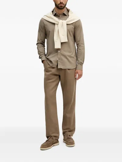 Mos Mosh 버튼 셔츠 In Brown