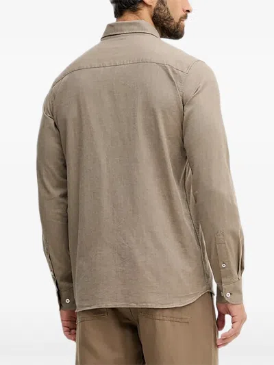 Mos Mosh 버튼 셔츠 In Brown