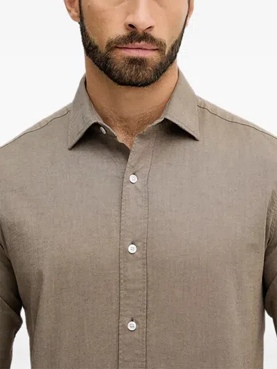 Mos Mosh 버튼 셔츠 In Brown