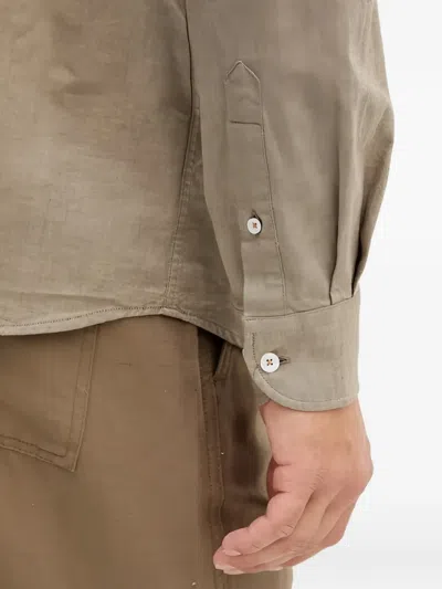 Mos Mosh 버튼 셔츠 In Brown