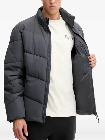 Hummel 패딩 집업 재킷 In Gray