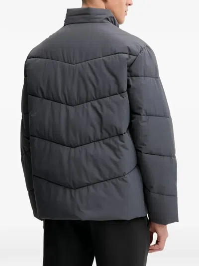 Hummel 패딩 집업 재킷 In Gray