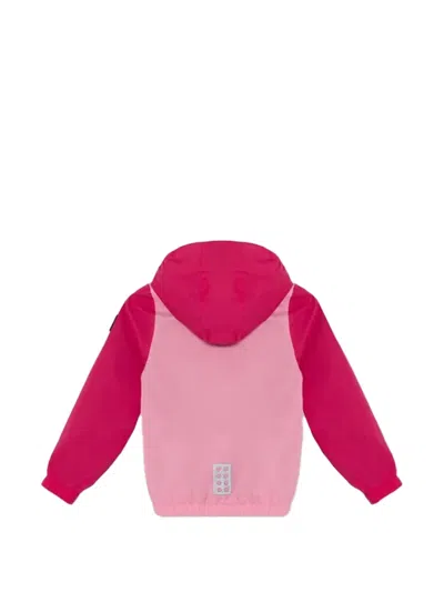 Lego 컬러 블록 후드 재킷 In Pink