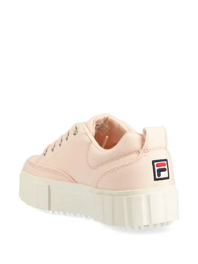Fila 로고 플랫폼 스니커즈 In Pink