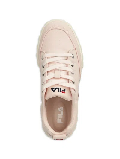 Fila 샌드블라스트 로고 레이스업 스니커즈 In Pink