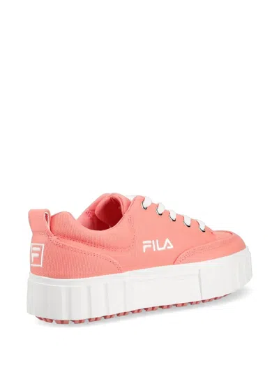 Fila 샌드블라스트 로고 플랫폼 스니커즈 In Pink