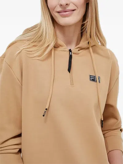 Fila 하프 지퍼 후디 In Brown