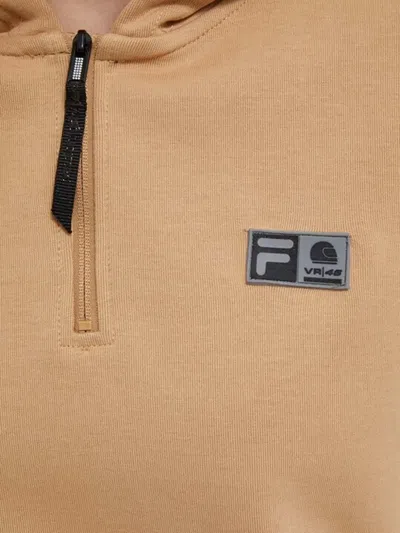 Fila 하프 지퍼 후디 In Brown