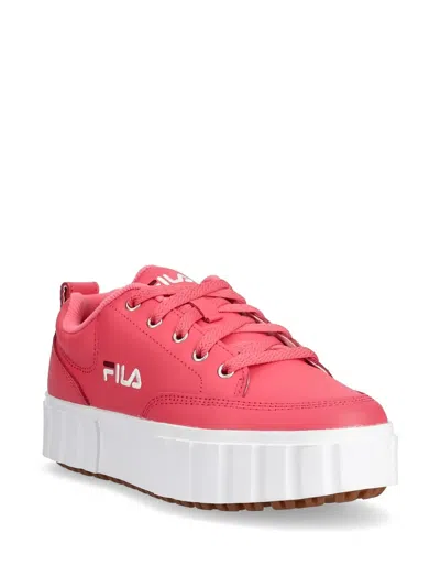 Fila 플랫폼 로고 디테일 스니커즈 In Pink