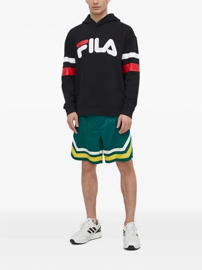 Fila 로고 긴소매 후디 In Black