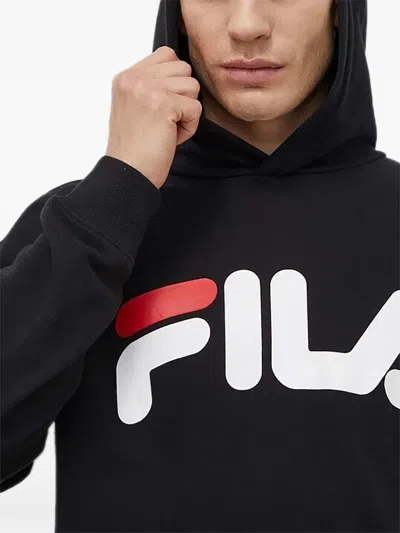 Fila 로고 긴소매 후디 In Black
