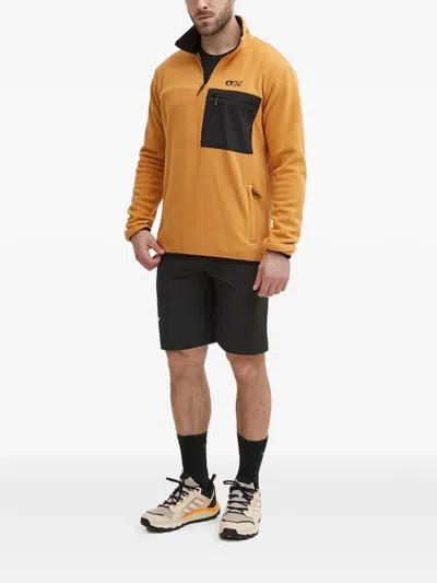 Picture 지퍼 포켓 스웨터 In Orange