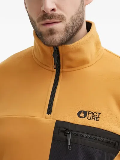 Picture 지퍼 포켓 스웨터 In Orange