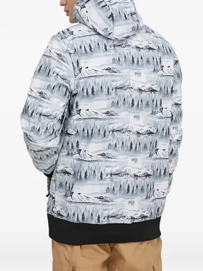 Picture 파크 테크 그래픽 프린트 후디 In Blue