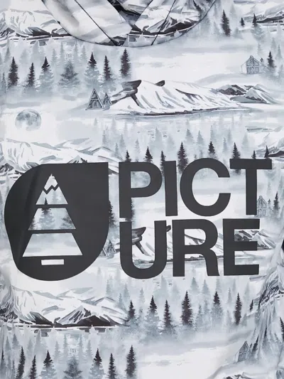 Picture 파크 테크 그래픽 프린트 후디 In Blue