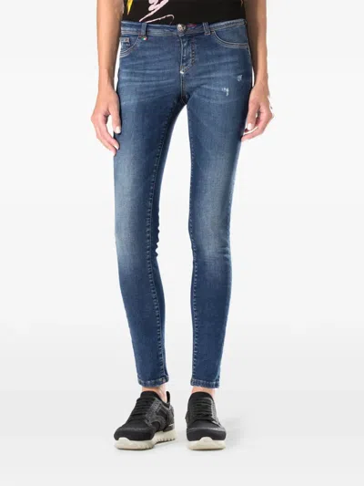 Philipp Plein 카멜리아 진 In Blue
