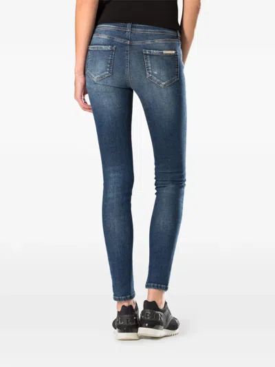 Philipp Plein 카멜리아 진 In Blue