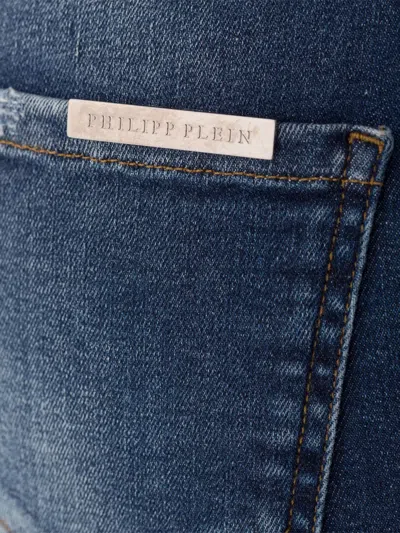 Philipp Plein 카멜리아 진 In Blue