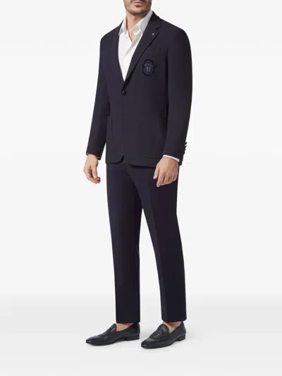 Billionaire 로고 디테일 블레이저 In Black