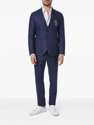 Billionaire 패치 포켓 블레이저 In Blue