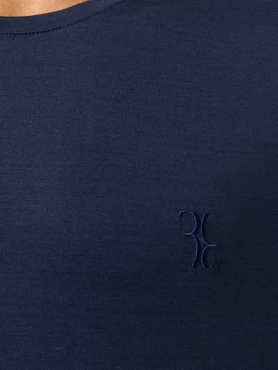 Billionaire 로고 자수 티셔츠 In Blue