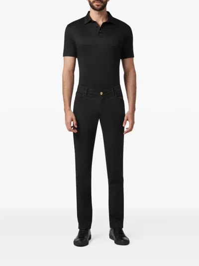 Billionaire 크레스트 자수 팬츠 In Black