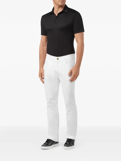 Billionaire 크레스트 레귤러 핏 진 In White