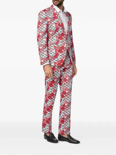 Billionaire Patterned Slim-fit Blazer In Multi