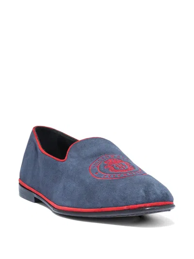 Billionaire 로고 자수 로퍼 In Blue