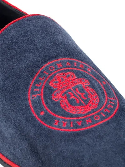 Billionaire 로고 자수 로퍼 In Blue