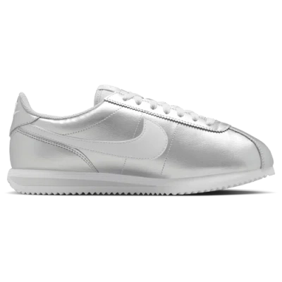 Nike Cortez Metallic Sneaker In Silver