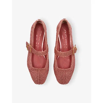 Sam Edelman Michaela Knit Mary Jane Flat In Pink