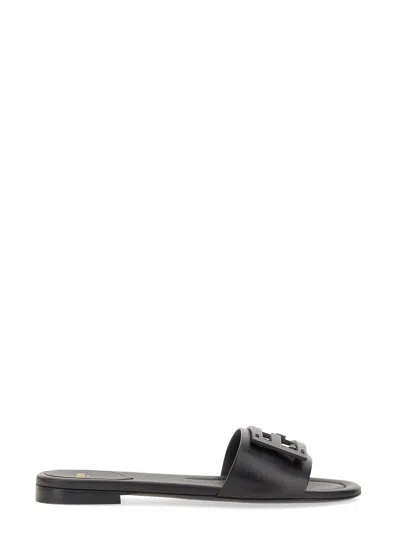 Fendi Wide-band Slide Sandals With Ff Baguette Motif In Multi