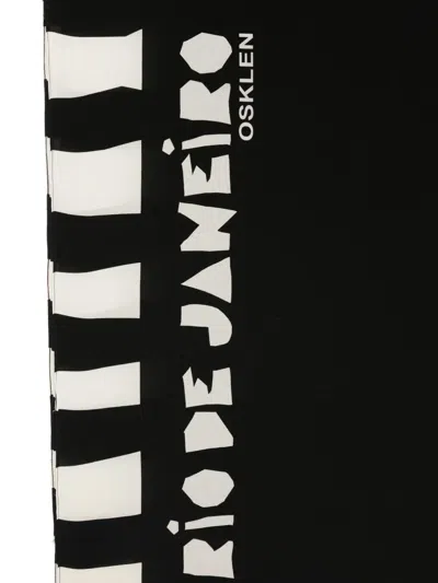 Osklen Patterned Scarf In Black