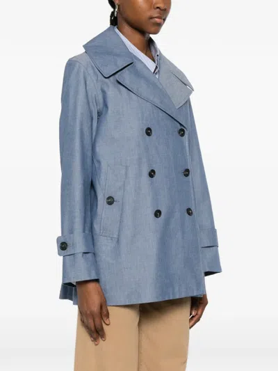 Save The Duck Sela Double-breasted Jacket In Blue