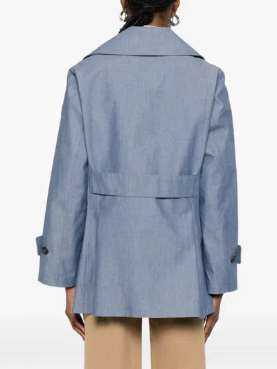 Save The Duck Sela Double-breasted Jacket In Blue