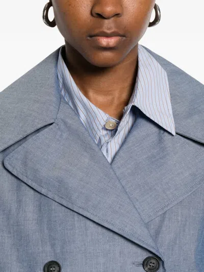 Save The Duck Sela Double-breasted Jacket In Blue
