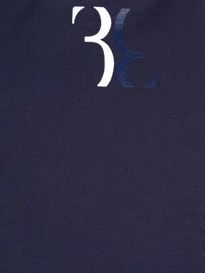 Billionaire Monogram Striped Drawstring Shorts In Blue