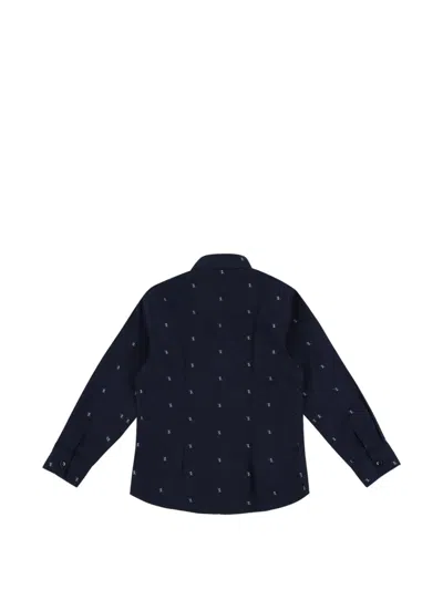 Billionaire Patterned Shirt In Blue