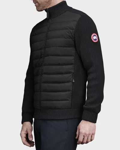 Canada Goose Down-merino Wool Hybridge Puffer Jacket In Black