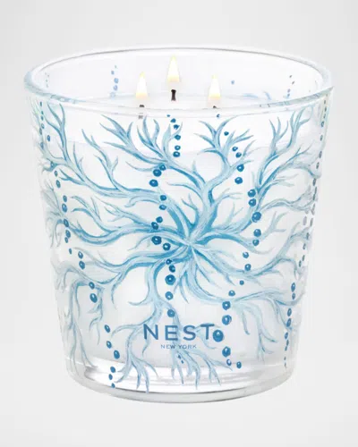 Nest New York Ocean Mist & Sea Salt Decorative 3-wick Candle, 21.2 Oz. In Blue