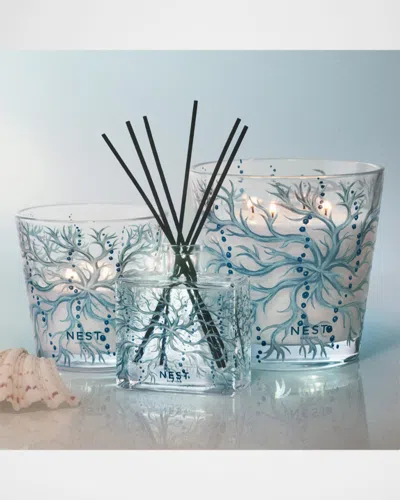 Nest New York Ocean Mist & Sea Salt Decorative 3-wick Candle, 21.2 Oz. In Blue