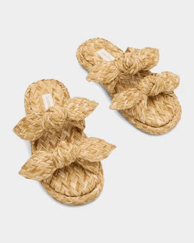 Zimmermann Carousel Flat Sandals Open Toe Braid In Brown