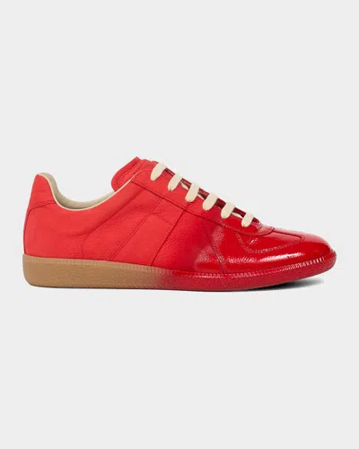 Maison Margiela Red Replica Sneakers In Multi