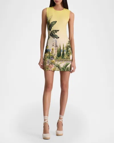 Alice And Olivia Wynell Fitted Mini Dress In Multi