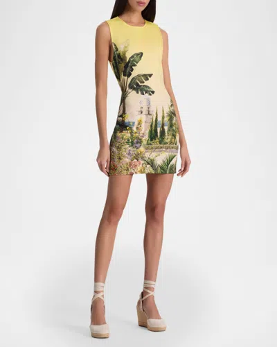 Alice And Olivia Wynell Fitted Mini Dress In Multi